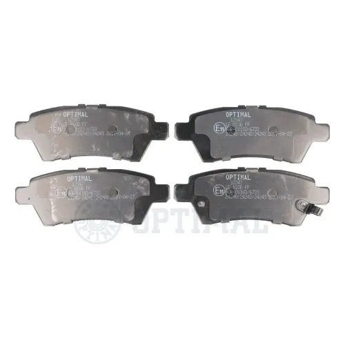 Bremsbelagsatz, Scheibenbremse Hinterachse OPTIMAL BP-12347 Bild Bremsbelagsatz, Scheibenbremse Hinterachse OPTIMAL BP-12347