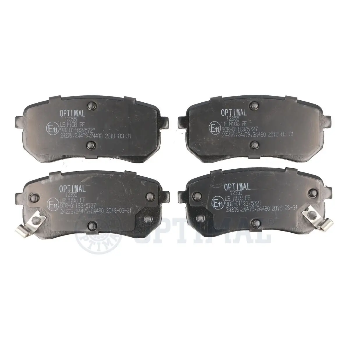 Bremsbelagsatz, Scheibenbremse Hinterachse OPTIMAL BP-12355