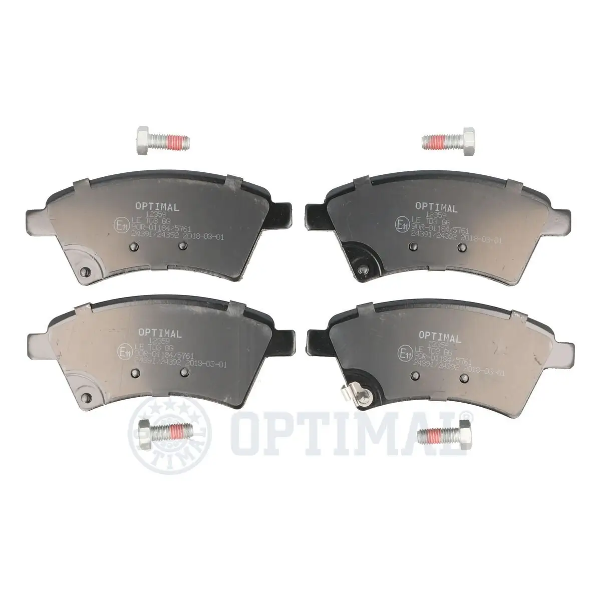 Bremsbelagsatz, Scheibenbremse Vorderachse OPTIMAL BP-12359