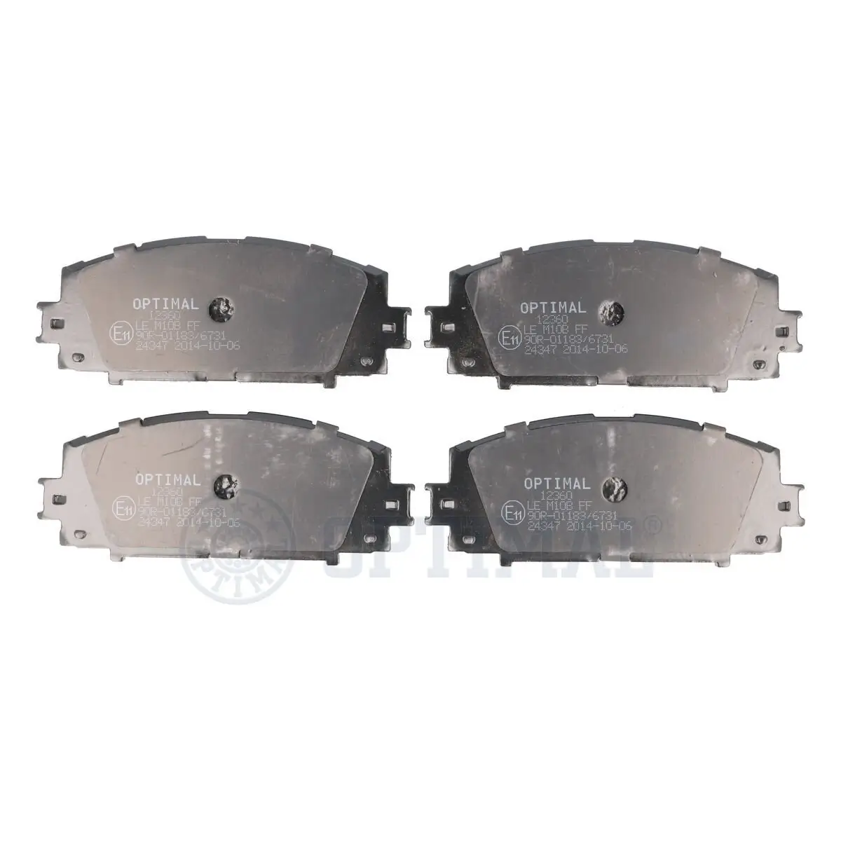 Bremsbelagsatz, Scheibenbremse Vorderachse OPTIMAL BP-12360