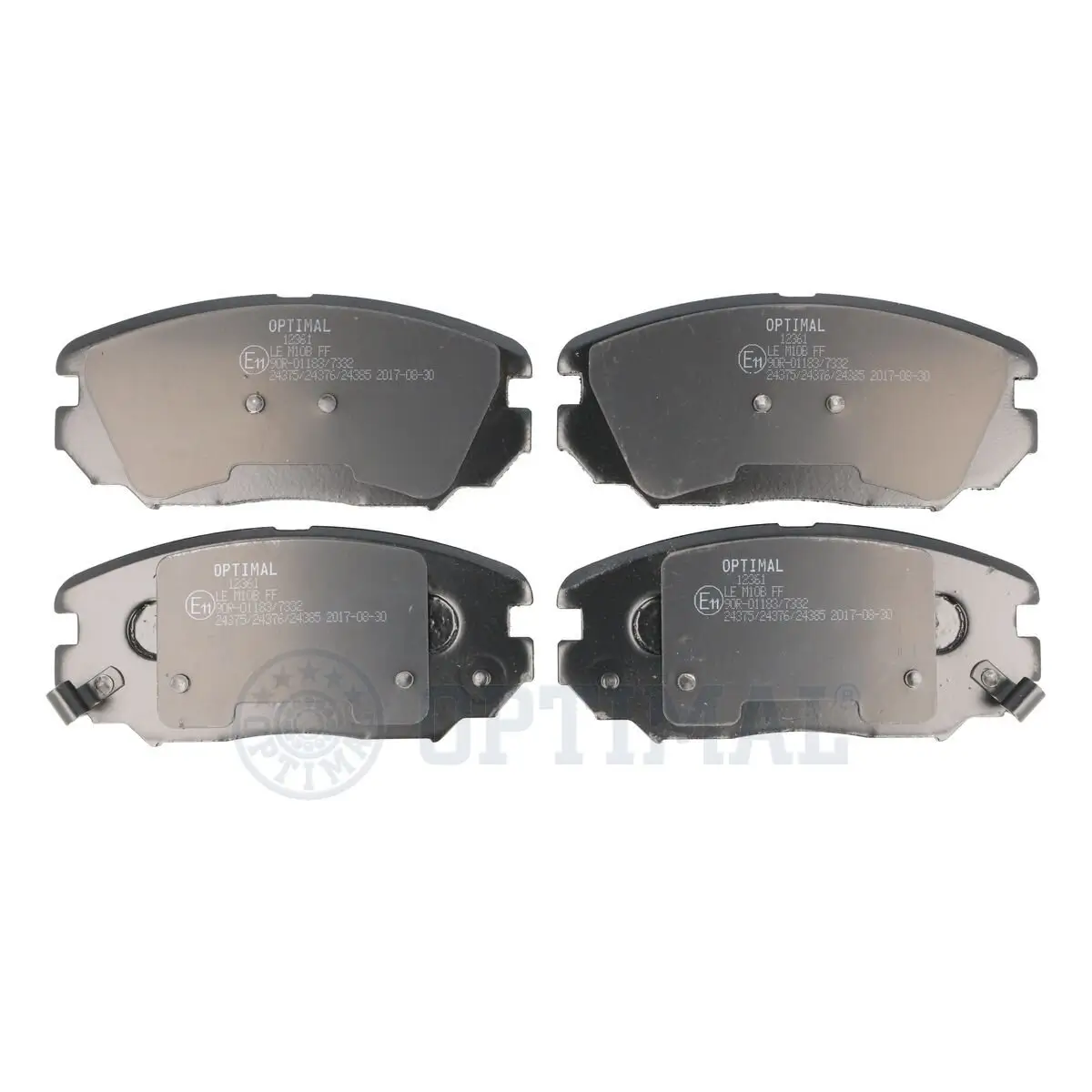 Bremsbelagsatz, Scheibenbremse Vorderachse OPTIMAL BP-12361