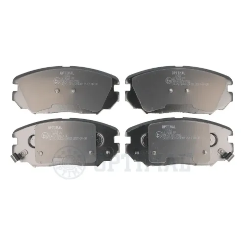 Bremsbelagsatz, Scheibenbremse Vorderachse OPTIMAL BP-12361 Bild Bremsbelagsatz, Scheibenbremse Vorderachse OPTIMAL BP-12361