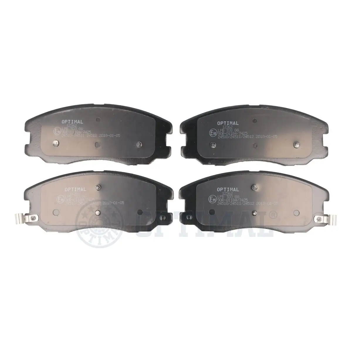 Bremsbelagsatz, Scheibenbremse Vorderachse OPTIMAL BP-12362