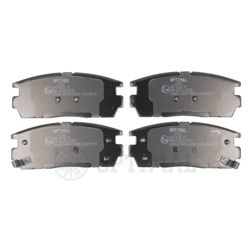 Bremsbelagsatz, Scheibenbremse Hinterachse OPTIMAL BP-12363 Bild Bremsbelagsatz, Scheibenbremse Hinterachse OPTIMAL BP-12363