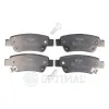 Bremsbelagsatz, Scheibenbremse Hinterachse OPTIMAL BP-12369