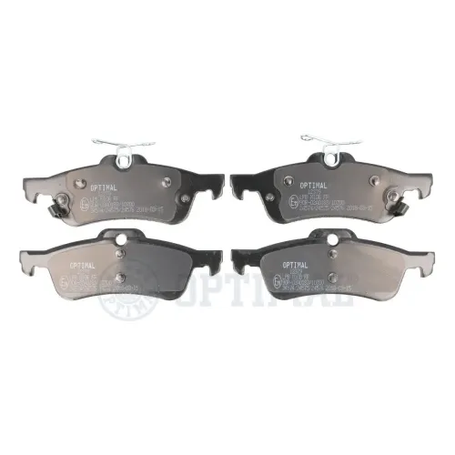 Bremsbelagsatz, Scheibenbremse Hinterachse OPTIMAL BP-12379 Bild Bremsbelagsatz, Scheibenbremse Hinterachse OPTIMAL BP-12379