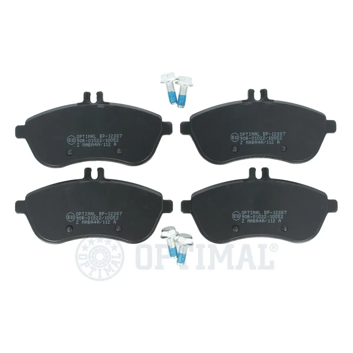 Bremsbelagsatz, Scheibenbremse Vorderachse OPTIMAL BP-12387