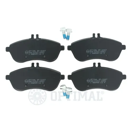 Bremsbelagsatz, Scheibenbremse Vorderachse OPTIMAL BP-12387 Bild Bremsbelagsatz, Scheibenbremse Vorderachse OPTIMAL BP-12387