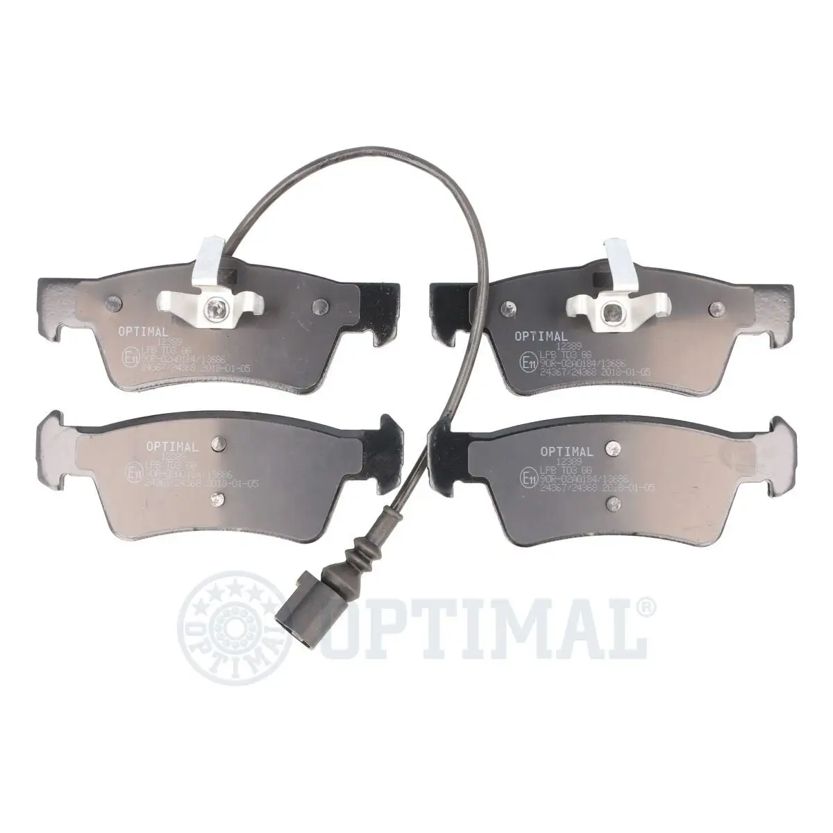 Bremsbelagsatz, Scheibenbremse Hinterachse OPTIMAL BP-12389