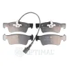 Bremsbelagsatz, Scheibenbremse Hinterachse OPTIMAL BP-12389