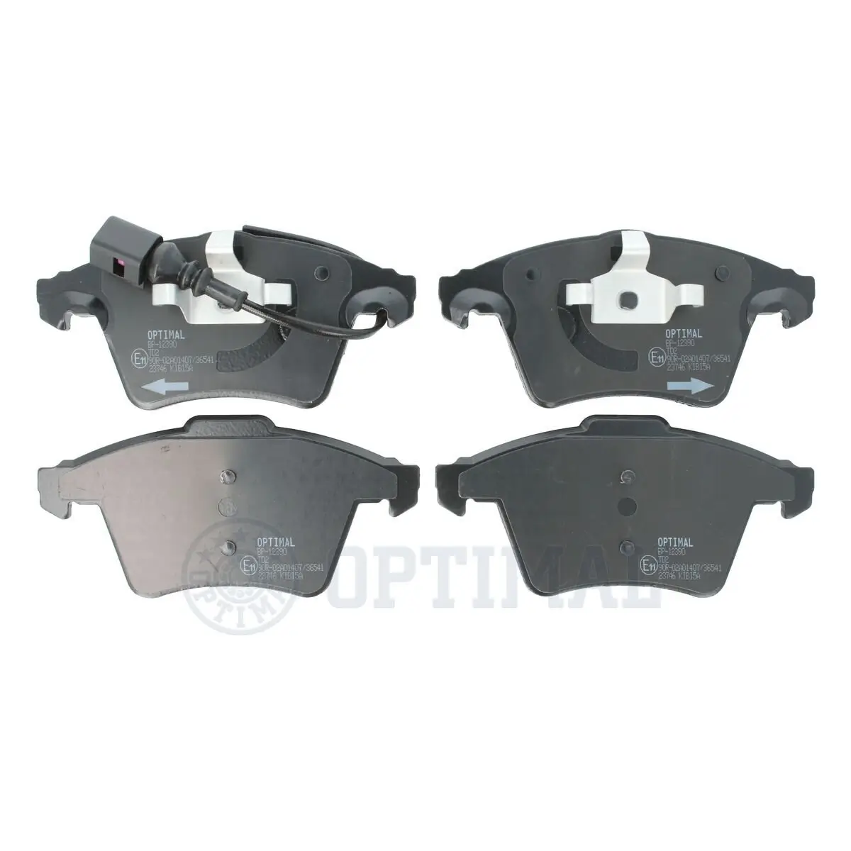 Bremsbelagsatz, Scheibenbremse Vorderachse OPTIMAL BP-12390