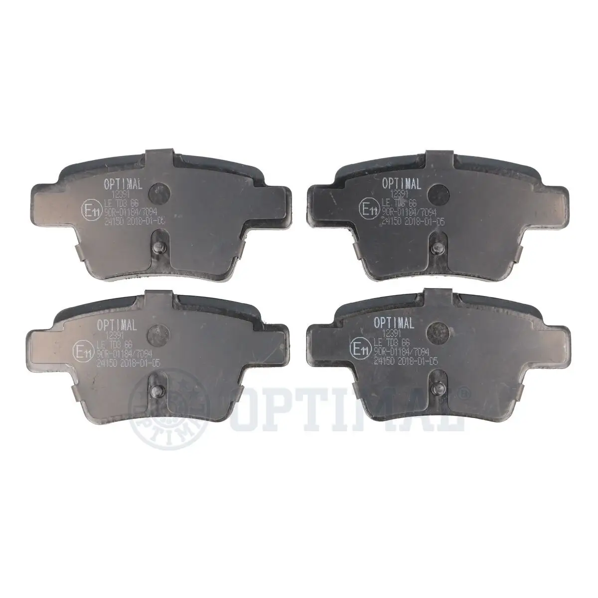 Bremsbelagsatz, Scheibenbremse Hinterachse OPTIMAL BP-12391