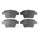 Bremsbelagsatz, Scheibenbremse Hinterachse OPTIMAL BP-12391