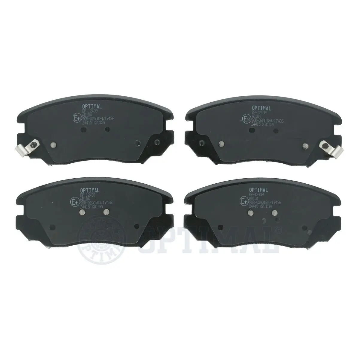 Bremsbelagsatz, Scheibenbremse Vorderachse OPTIMAL BP-12409