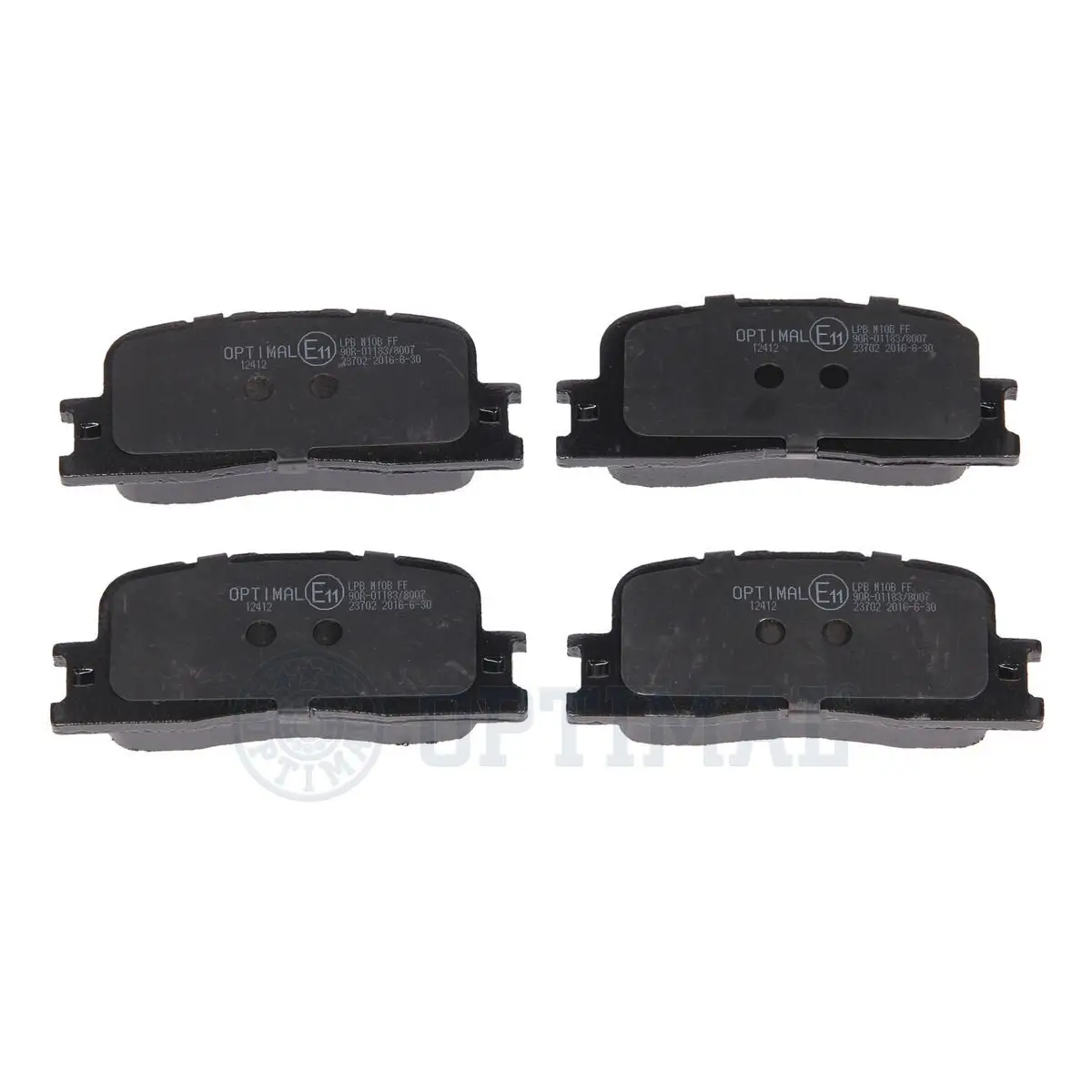 Bremsbelagsatz, Scheibenbremse Hinterachse OPTIMAL BP-12412