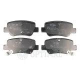Bremsbelagsatz, Scheibenbremse Hinterachse OPTIMAL BP-12414