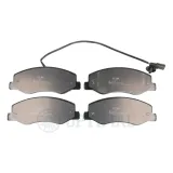 Bremsbelagsatz, Scheibenbremse Hinterachse OPTIMAL BP-12417