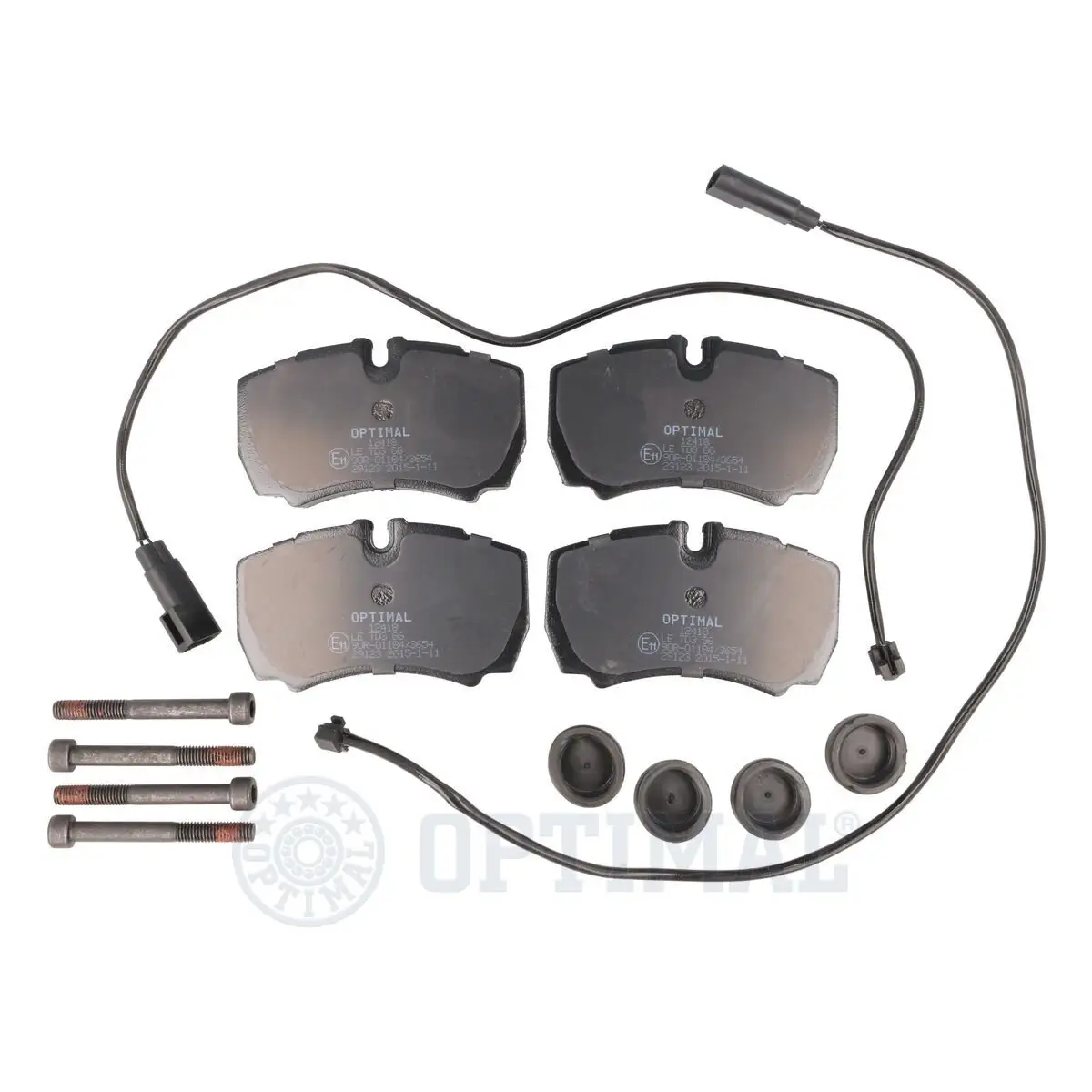 Bremsbelagsatz, Scheibenbremse Hinterachse OPTIMAL BP-12418