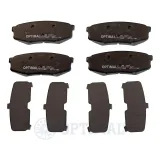 Bremsbelagsatz, Scheibenbremse Hinterachse OPTIMAL BP-12427
