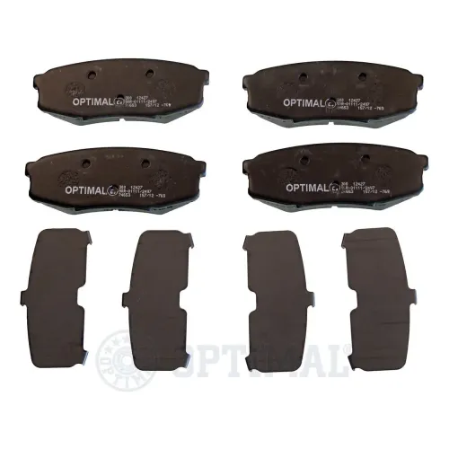 Bremsbelagsatz, Scheibenbremse Hinterachse OPTIMAL BP-12427 Bild Bremsbelagsatz, Scheibenbremse Hinterachse OPTIMAL BP-12427