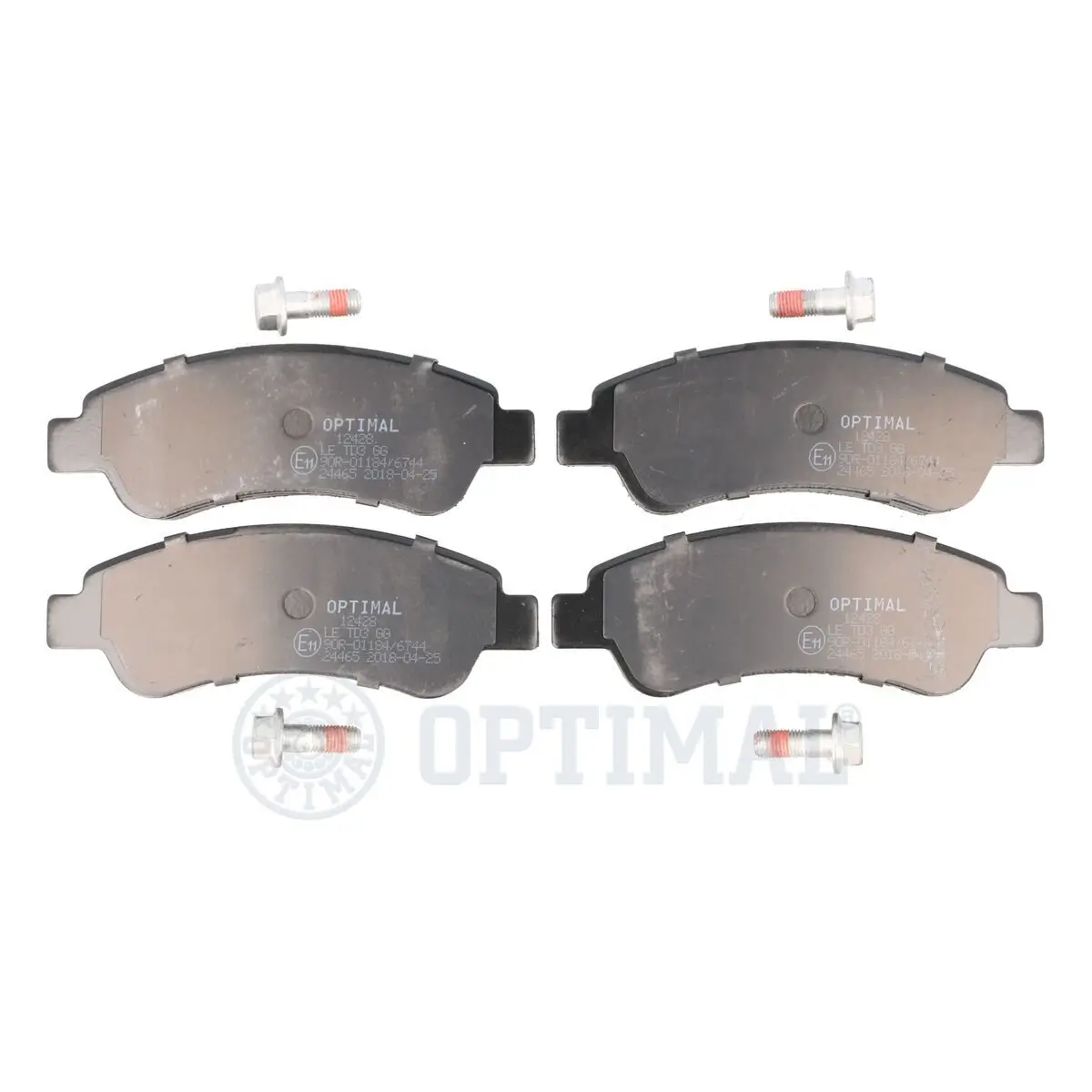 Bremsbelagsatz, Scheibenbremse Hinterachse OPTIMAL BP-12428