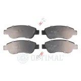 Bremsbelagsatz, Scheibenbremse Vorderachse OPTIMAL BP-12438