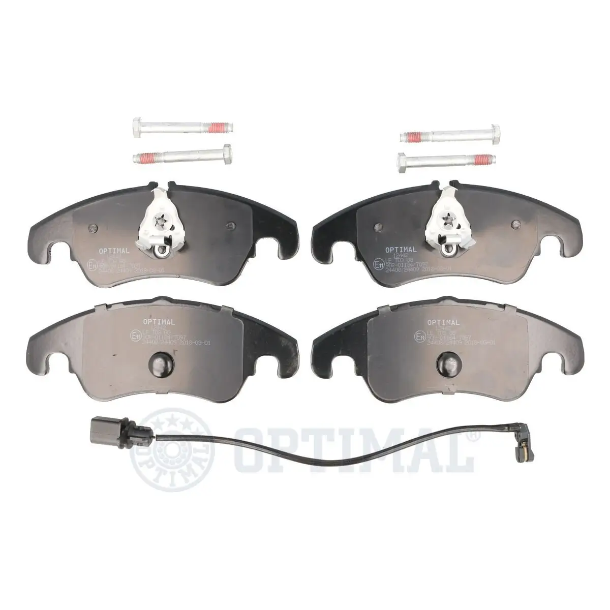 Bremsbelagsatz, Scheibenbremse Vorderachse OPTIMAL BP-12442