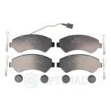 Bremsbelagsatz, Scheibenbremse Vorderachse OPTIMAL BP-12445
