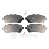 Bremsbelagsatz, Scheibenbremse Vorderachse OPTIMAL BP-12447