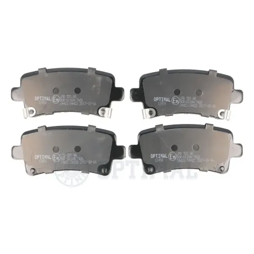 Bremsbelagsatz, Scheibenbremse Hinterachse OPTIMAL BP-12454 Bild Bremsbelagsatz, Scheibenbremse Hinterachse OPTIMAL BP-12454