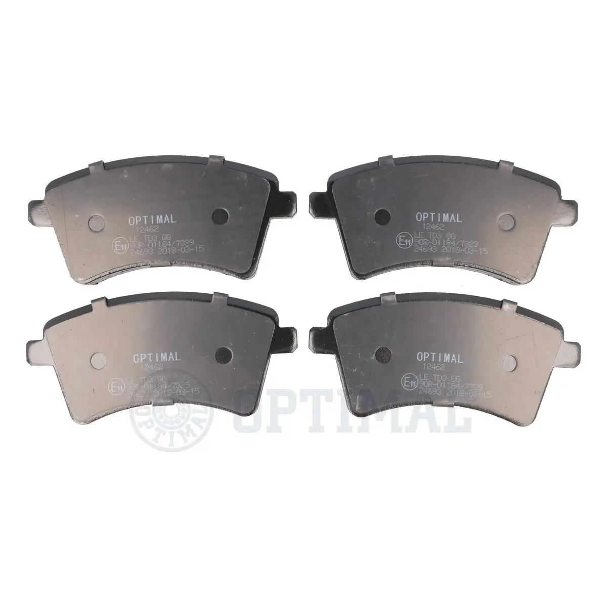 Bremsbelagsatz, Scheibenbremse Vorderachse OPTIMAL BP-12462