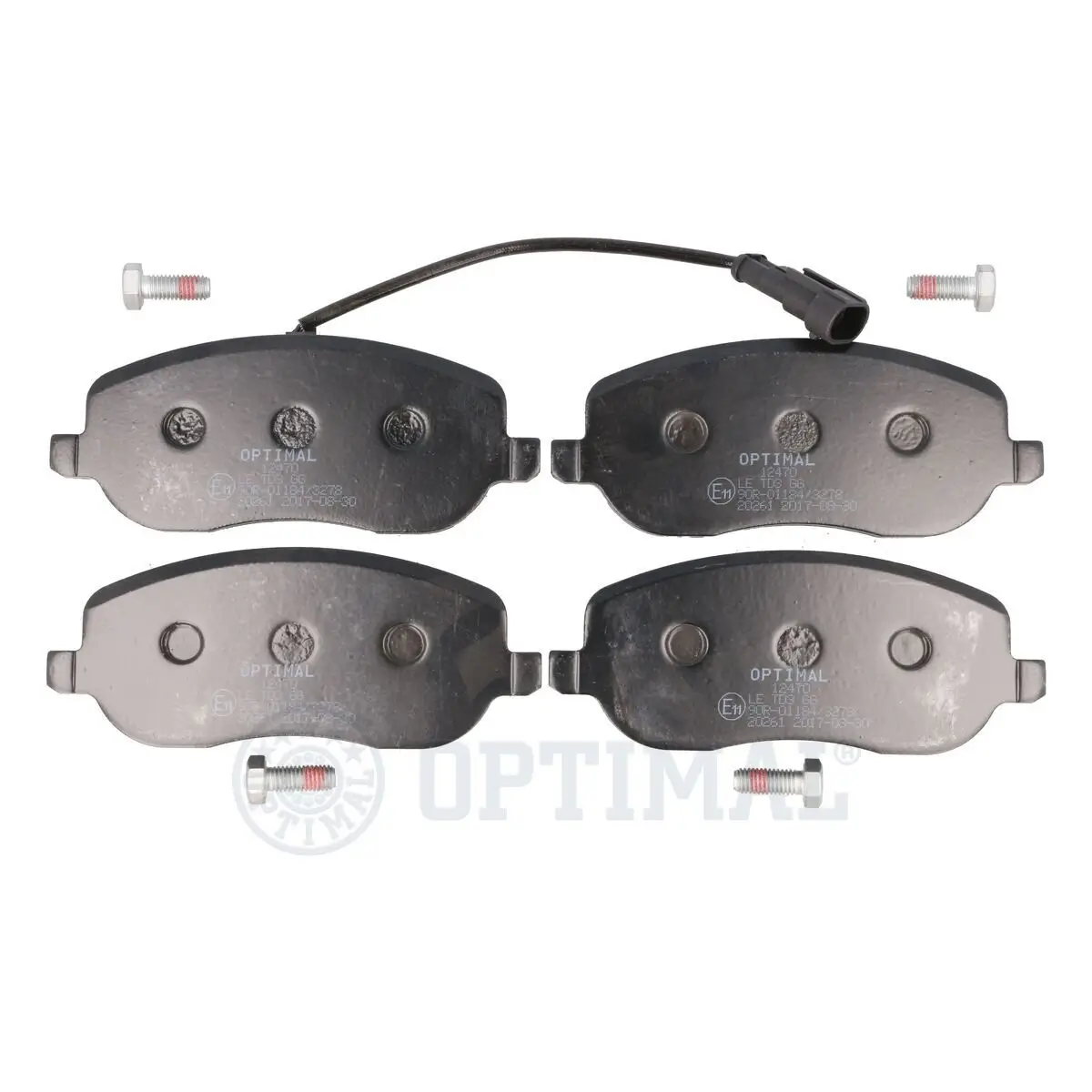 Bremsbelagsatz, Scheibenbremse Vorderachse OPTIMAL BP-12470