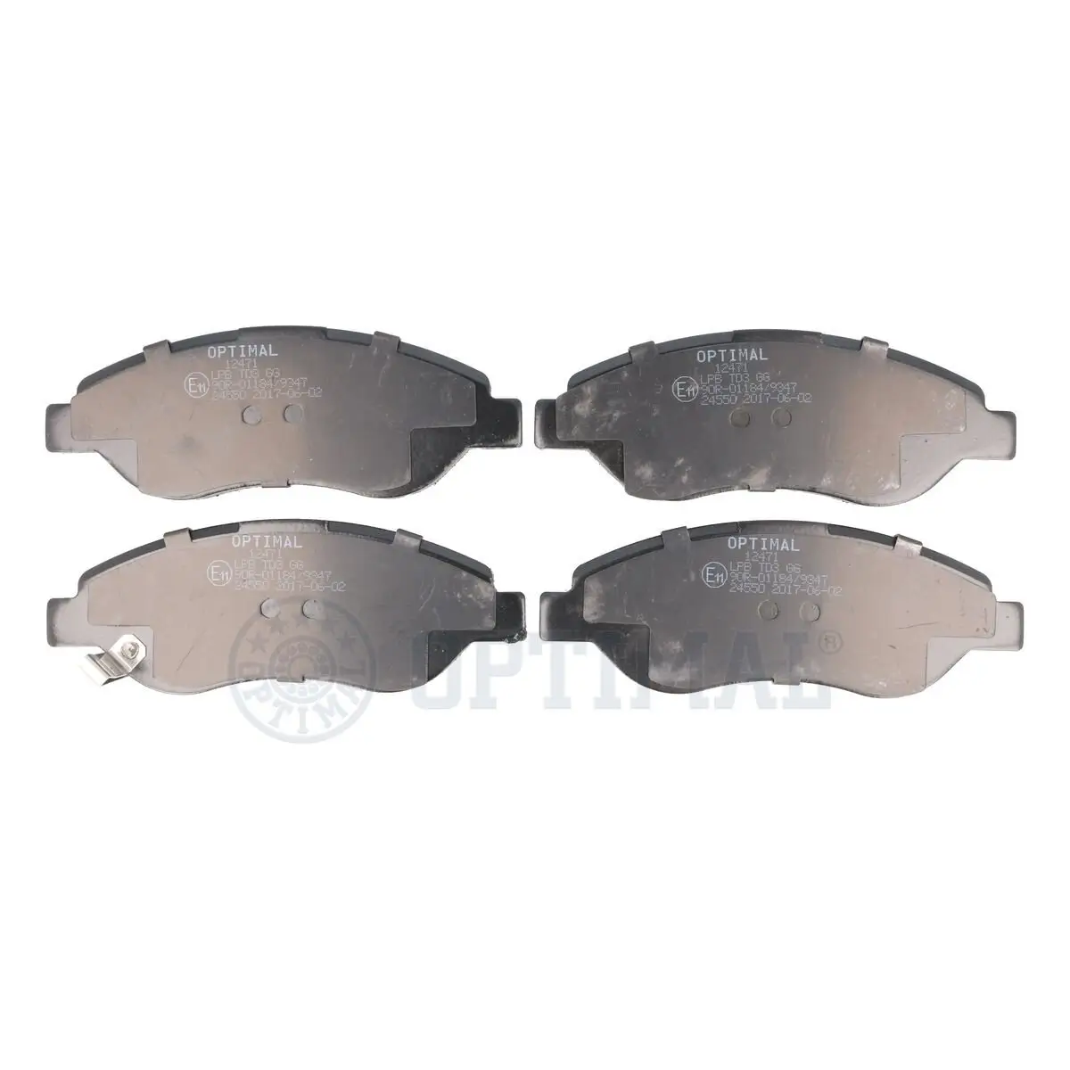 Bremsbelagsatz, Scheibenbremse Vorderachse OPTIMAL BP-12471