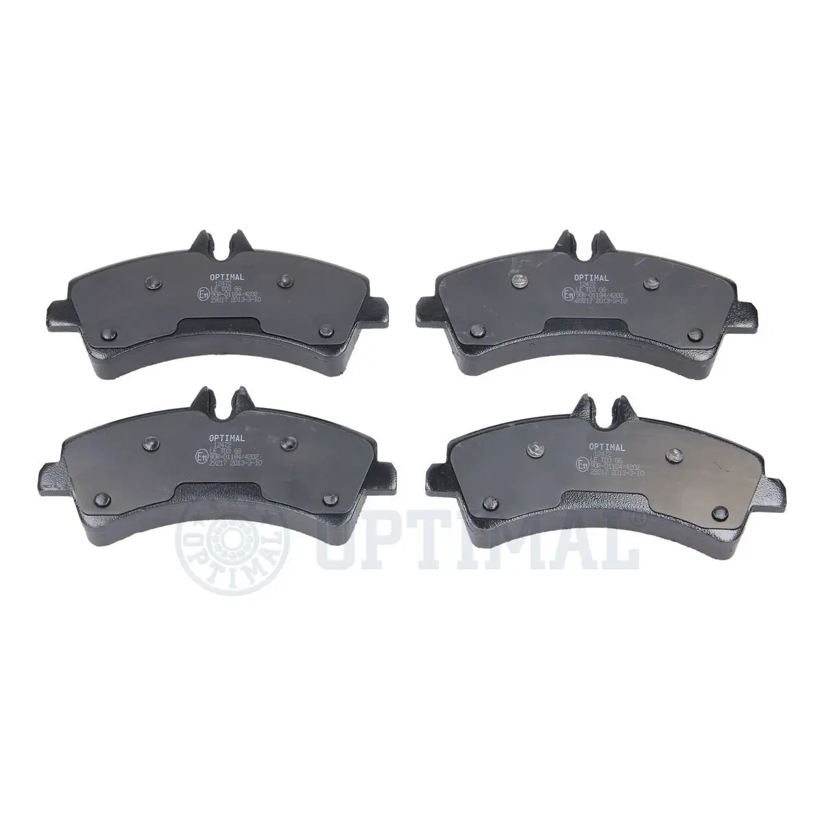 Bremsbelagsatz, Scheibenbremse Hinterachse OPTIMAL BP-12472