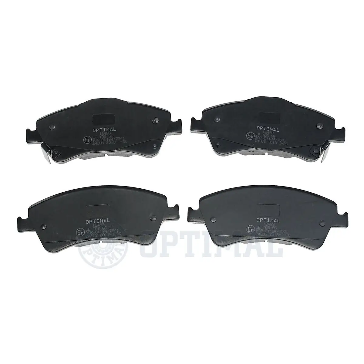 Bremsbelagsatz, Scheibenbremse Vorderachse OPTIMAL BP-12483