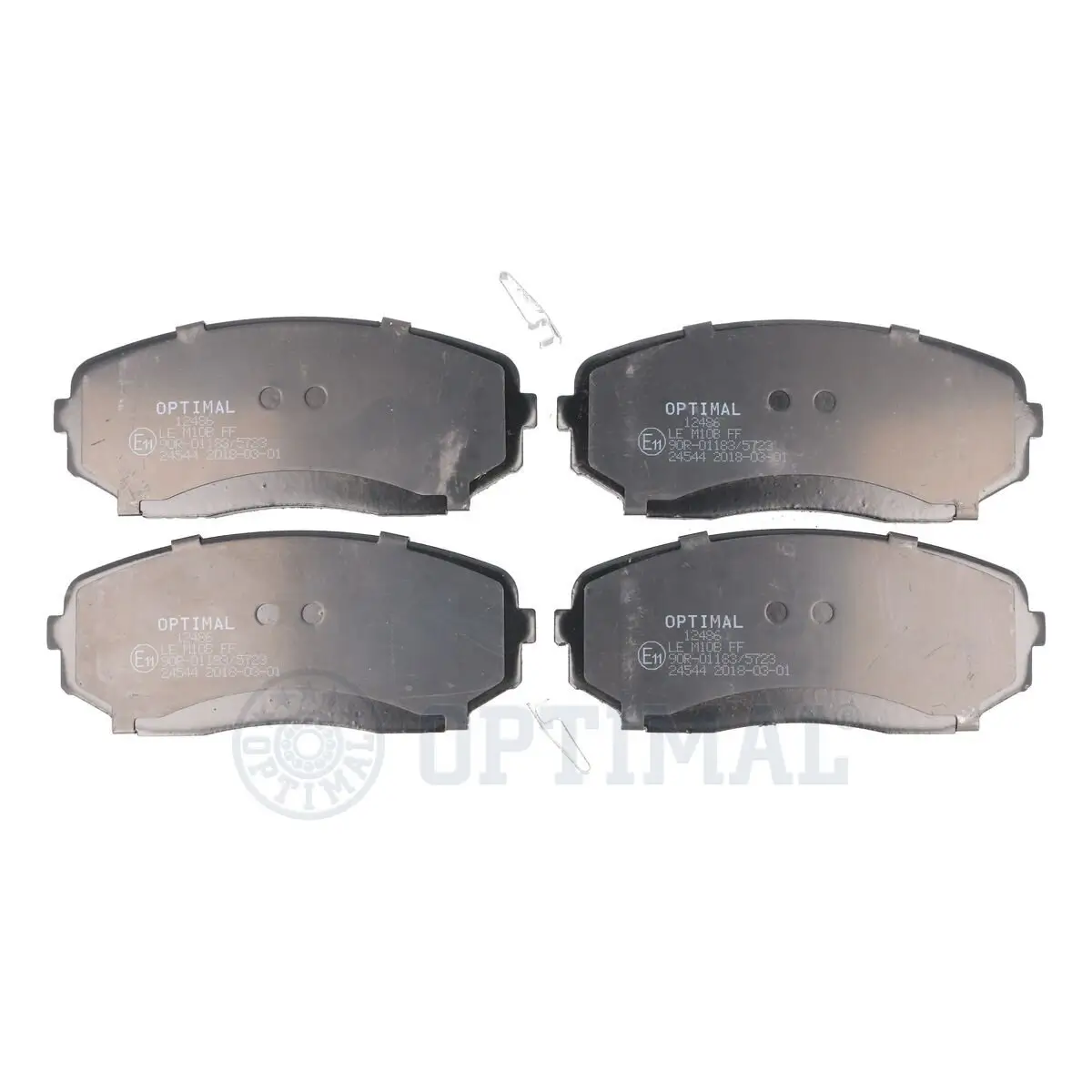 Bremsbelagsatz, Scheibenbremse Vorderachse OPTIMAL BP-12486