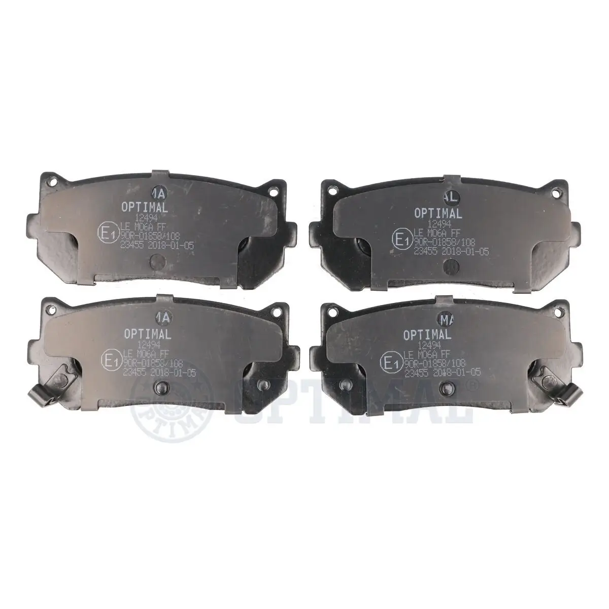 Bremsbelagsatz, Scheibenbremse Hinterachse OPTIMAL BP-12494