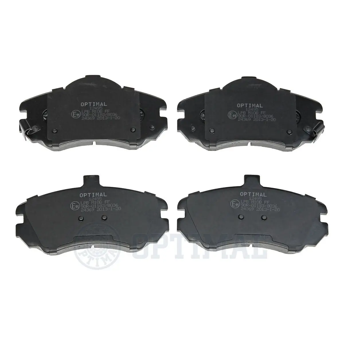 Bremsbelagsatz, Scheibenbremse Vorderachse OPTIMAL BP-12495