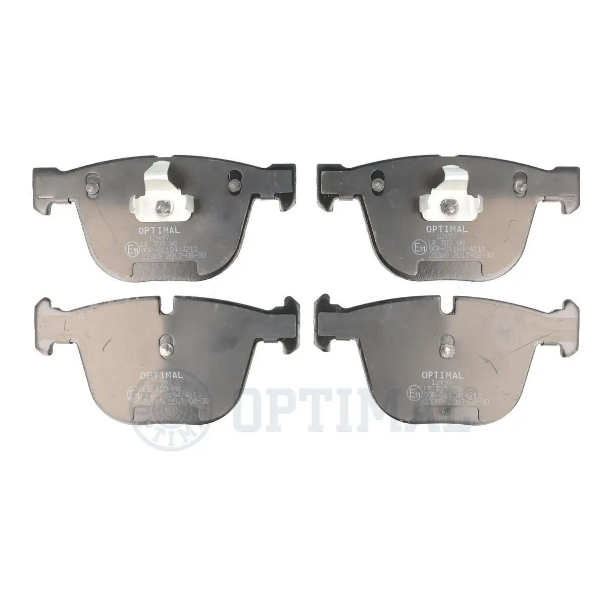 Bremsbelagsatz, Scheibenbremse Hinterachse OPTIMAL BP-12497