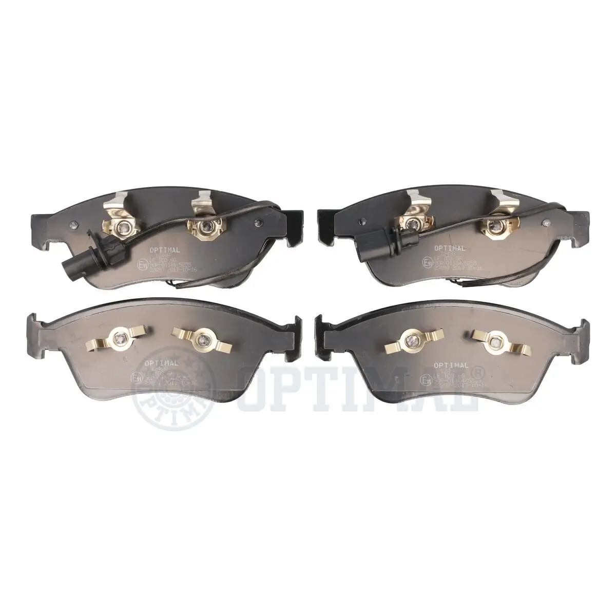 Bremsbelagsatz, Scheibenbremse Vorderachse OPTIMAL BP-12498