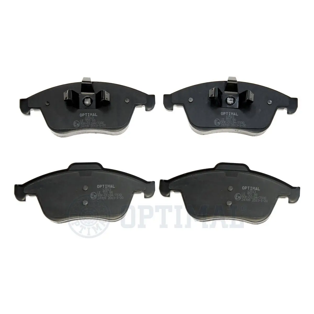 Bremsbelagsatz, Scheibenbremse Vorderachse OPTIMAL BP-12513