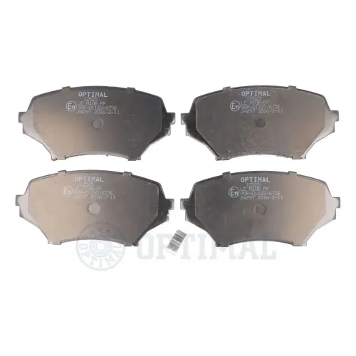 Bremsbelagsatz, Scheibenbremse Vorderachse OPTIMAL BP-12525 Bild Bremsbelagsatz, Scheibenbremse Vorderachse OPTIMAL BP-12525