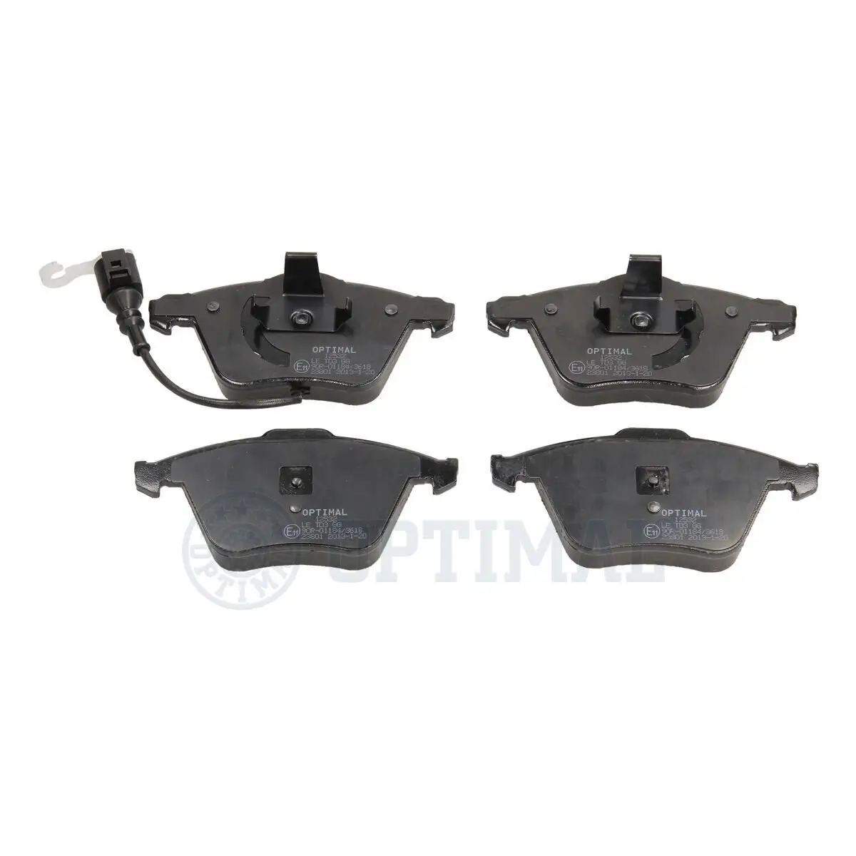 Bremsbelagsatz, Scheibenbremse Vorderachse OPTIMAL BP-12532