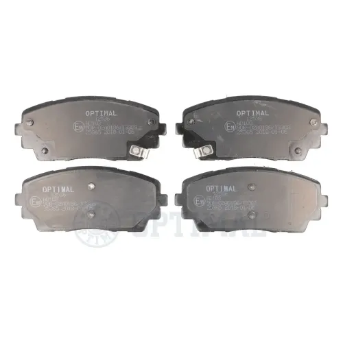 Bremsbelagsatz, Scheibenbremse Vorderachse OPTIMAL BP-12536 Bild Bremsbelagsatz, Scheibenbremse Vorderachse OPTIMAL BP-12536