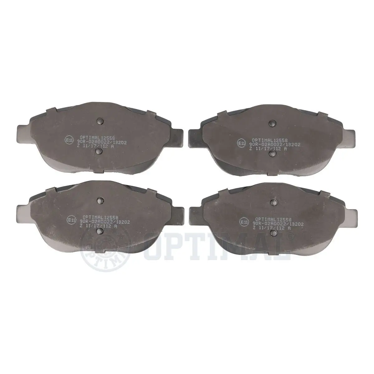 Bremsbelagsatz, Scheibenbremse Vorderachse OPTIMAL BP-12558