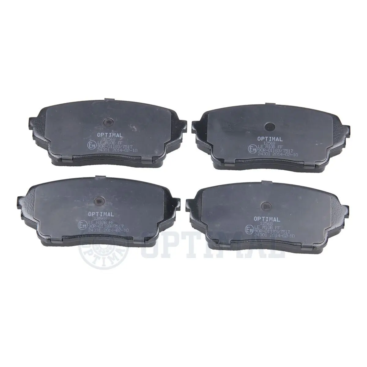Bremsbelagsatz, Scheibenbremse Vorderachse OPTIMAL BP-12568
