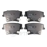 Bremsbelagsatz, Scheibenbremse Hinterachse OPTIMAL BP-12569