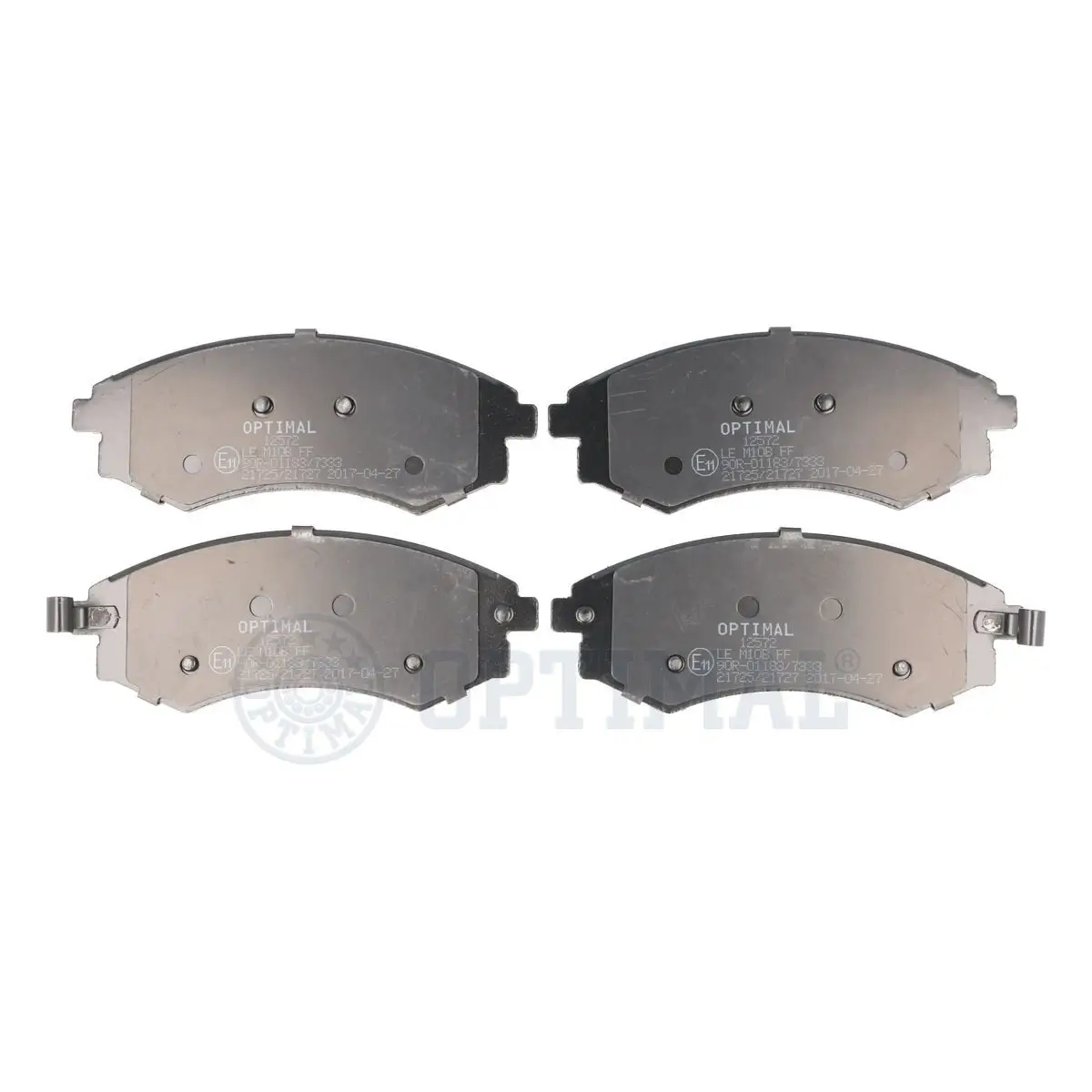 Bremsbelagsatz, Scheibenbremse Vorderachse OPTIMAL BP-12572
