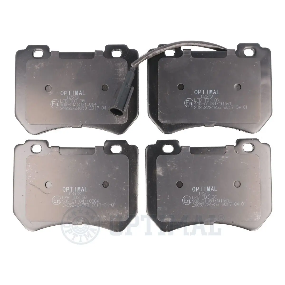Bremsbelagsatz, Scheibenbremse Vorderachse OPTIMAL BP-12573