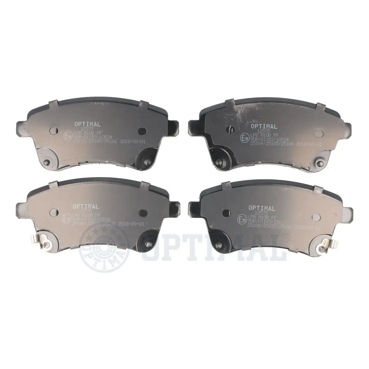 Bremsbelagsatz, Scheibenbremse Vorderachse OPTIMAL BP-12575